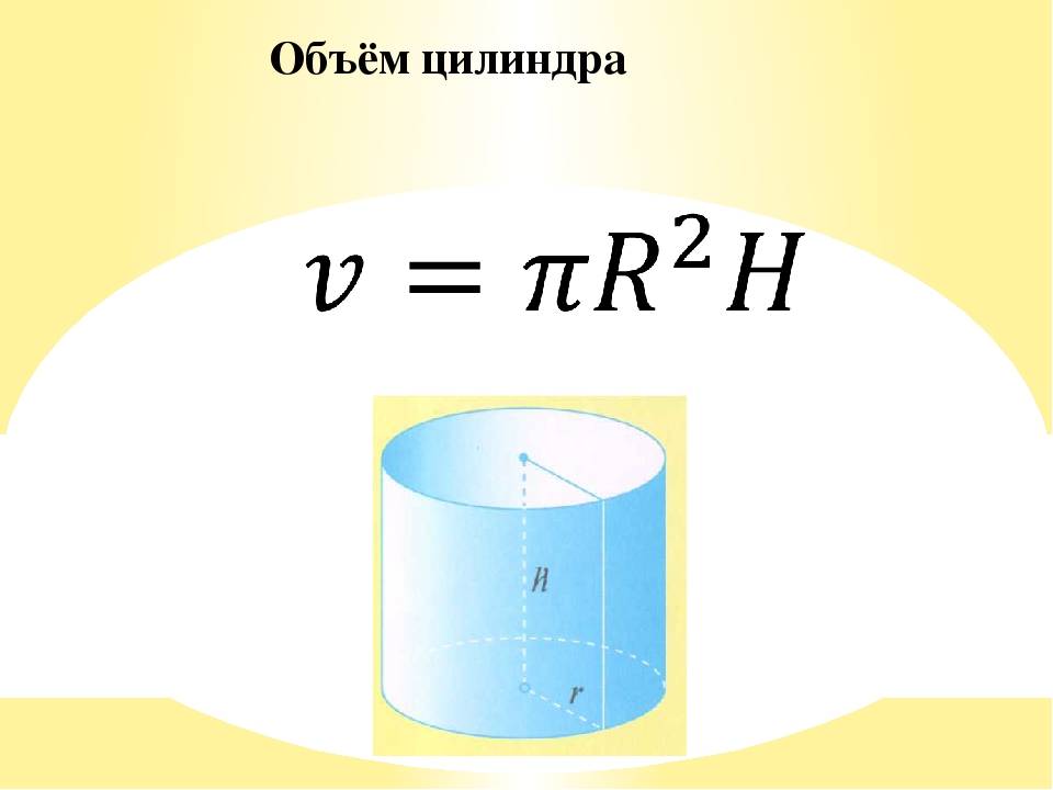 Объем цилиндра калькулятор м2